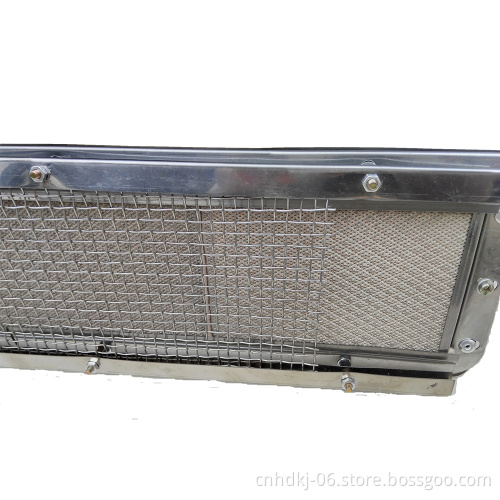 High intensity replaceable infrared ceramic gas heaters for thermoforming machine